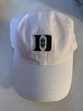 VINTAGE Duke Blue Devils Hat Cap Leather Strap￼ Rope  Trucker  NCAA  Basketball