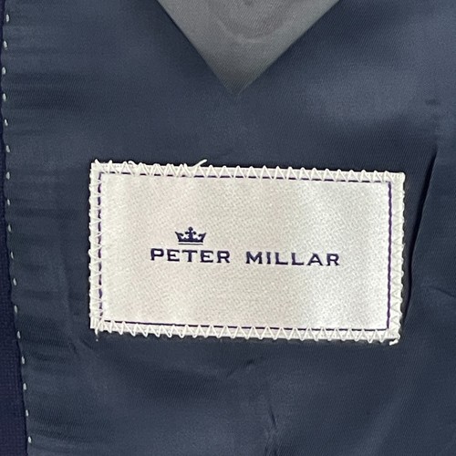 Peter Millar Sport Coat Mens 42R Navy Blue Wool Blazer Suit Jacket 2 Button - Picture 9 of 17