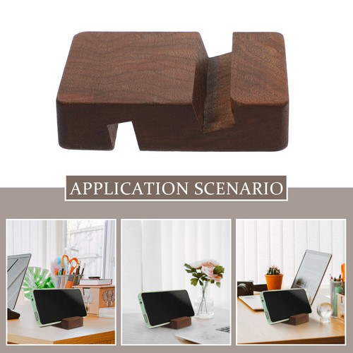 Mobile Phone Holder Office Stand Decoration Wooden Stands for Table - 第 3/12 張圖片