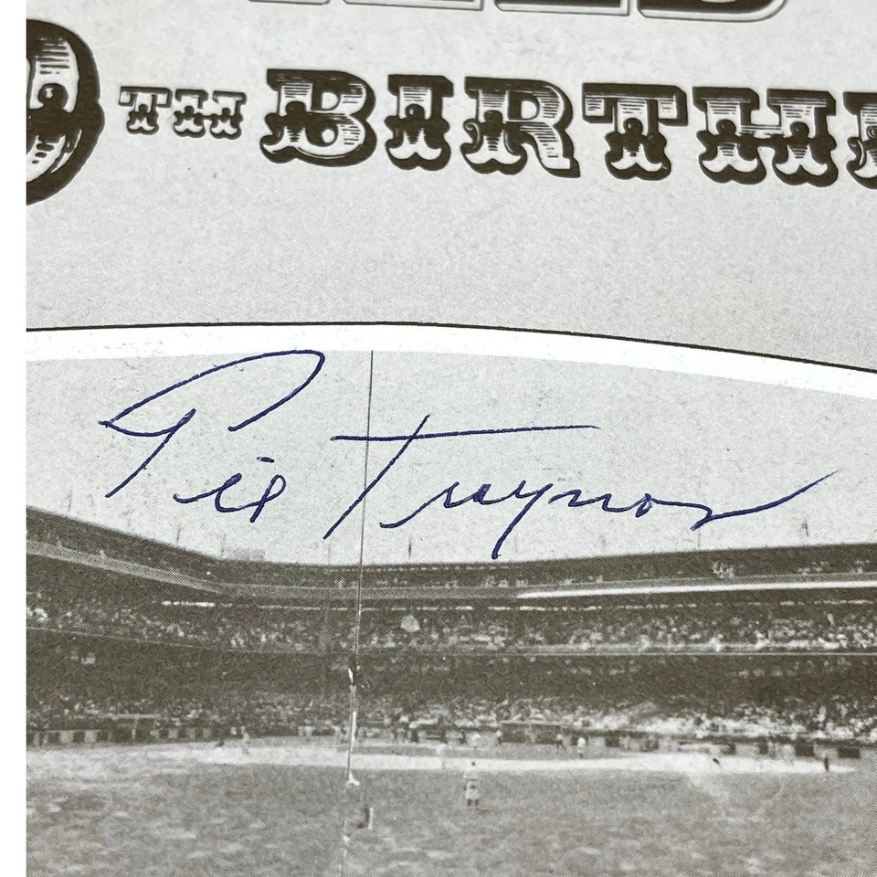 Pittsburgh Pirates Hall Of Fame Pie Traynor Autograph Signed Program 1969 - Image 2 of 4