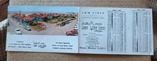 1960 Postcard With Attached Tides Table Long View Lodge Long Beach Washington Wa