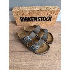 Birkenstock Arizona Oiled Leather Faded Khaki UK 2.5 Narrow
