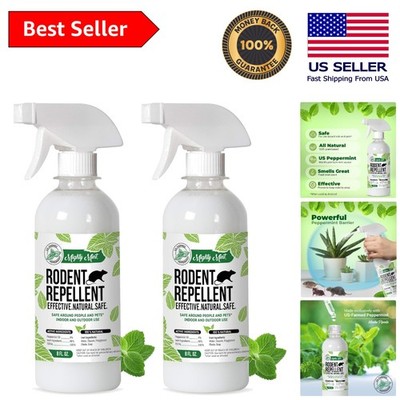 Peppermint Oil Rodent Repellent Spray - Extra Concentrated Natural Formula, 8oz