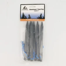 Liberty Mountain Aluminum Tent Pegs Stakes 6.7" Pack of 6 Black