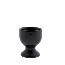 Eierbecher Heart matt schwarz mit Herz H. 6cm D. 5cm Bastion Collections