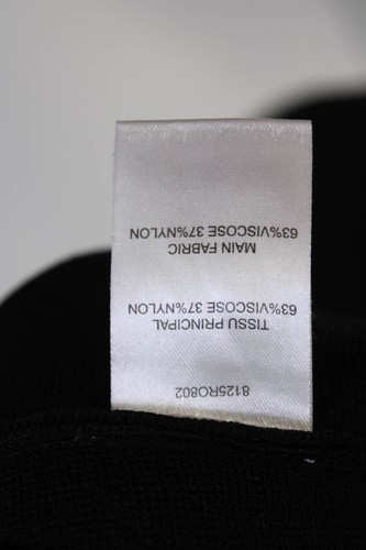 Carven Womens Knit Crew Neck Sleeveless Drop Waist A-Line Dress Black Size S - Bild 5 von 6