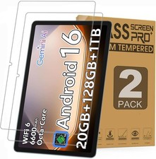 2 Pack Screen Protector Tempered Glass for 10.1 inch Tablets