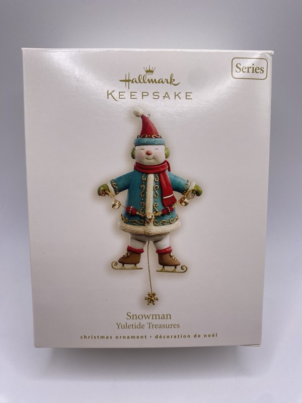 Hallmark Keepsake 2008- Snowman Yuletide Treasures- NEW- READ