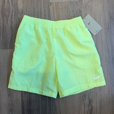 Nike Boys Dri-FIT Lemon Twist Yellow Athletic Shorts Size 7 86L978-EEK NEW
