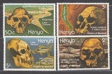 Kenya - Courrier Yvert 212/5 ** MNH Préhistoire