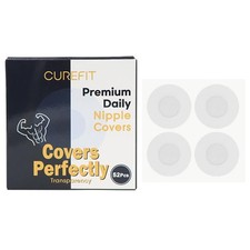 Premium Men's Nipple Covers, 52pcs Made in Korea Transparent, Nipguards for...