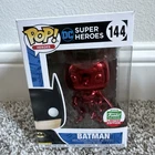 Funko Pop! DC Super Heroes: BATMAN #144 Red Chrome - Funko Shop Limited Edition