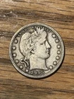 1915- D Barber Silver Quarter VF