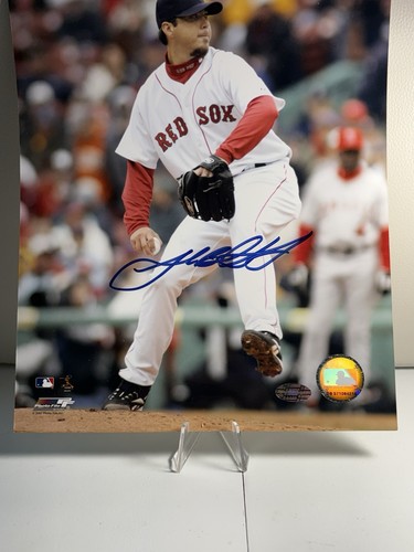 2007 Josh Beckett Autographed Photo World Series Champion Boston Redsox - Picture 2 of 7