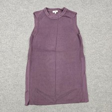 Wilfred Sweater Dress Womens S Purple Knit Sleeveless Mini Fall Winter Ribbed
