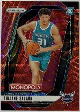 2024-25 Panini Prizm Monopoly Tidjane Salaun Rookie Red Charlotte Hornets RC #33