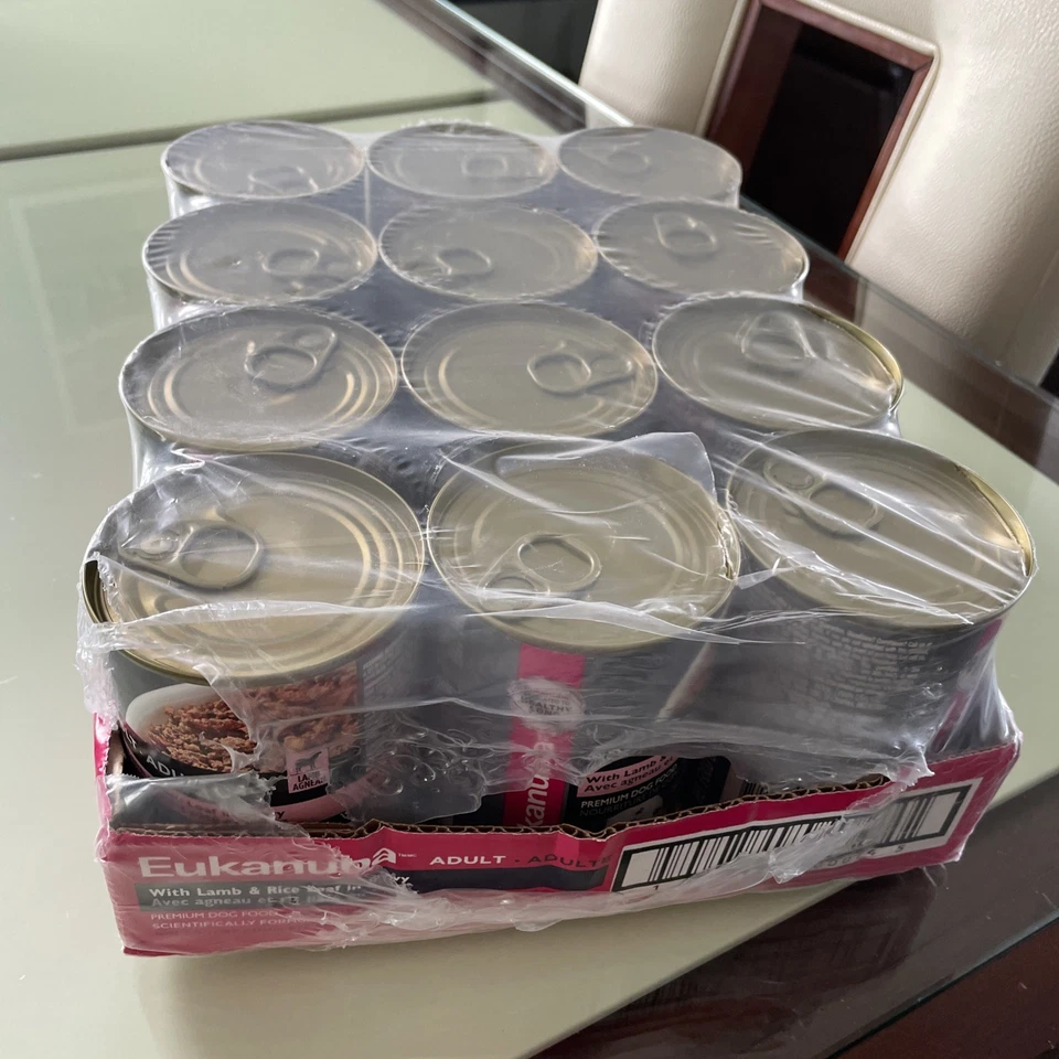 Comida enlatada para perros Eukanuba para cena de cordero y arroz adultos (12 paquetes) caducidad: abril de 2027 Foto 4 de 4