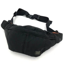 Yoshida Porter Tanker Waist Bag Shoulder Bag Black Nylon Japan Used (Good)