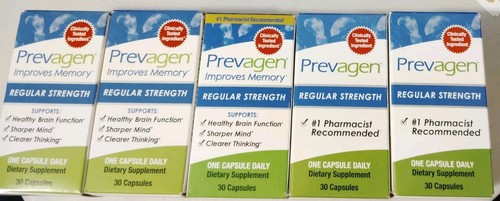 LOT OF 5 Prevagen Regular Strength