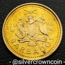 Barbados 🇧🇧 5 Cents 2006. KM#11. Five Pence coin. Lighthouse South Point.