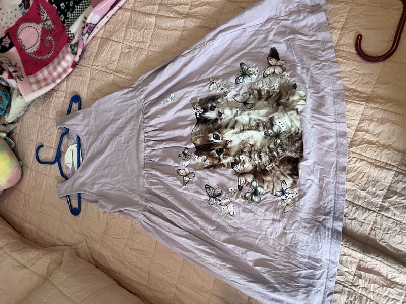 Lilac H&M Cotton Tank Dress Size 8-10 Years