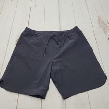 Lands End swim shorts high rise black 9" 14 mid length midi 14P
