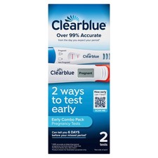 ClearBlue Over 99 Accurate Early Combo Pack Pregnancy Tests 2 Tests