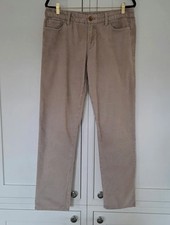 Banana Republic Womens Corduroy Trousers UK 16 W34 L31 Beige Mid Rise 5 Pocket