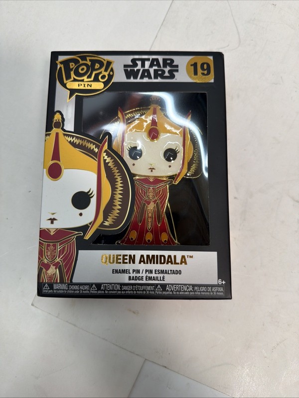 Funko POP! Pin: Star Wars - #19 Queen Amildala - New. Sealed.
