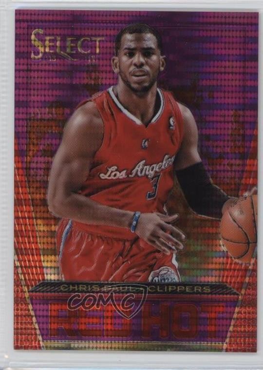 2013-14 Panini Select Red Hot Purple Prizm 43/99 Chris Paul #9 4wv