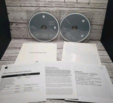 Apple Mac OS X 10.5.2 Leopard iMac Install Discs 1  2 Software Kit w/ Stickers