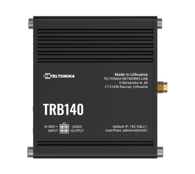 Teltonika TRB140 Industrial Rugged LTE Gateway, 4G/LTE (Cat 4), Compatible
