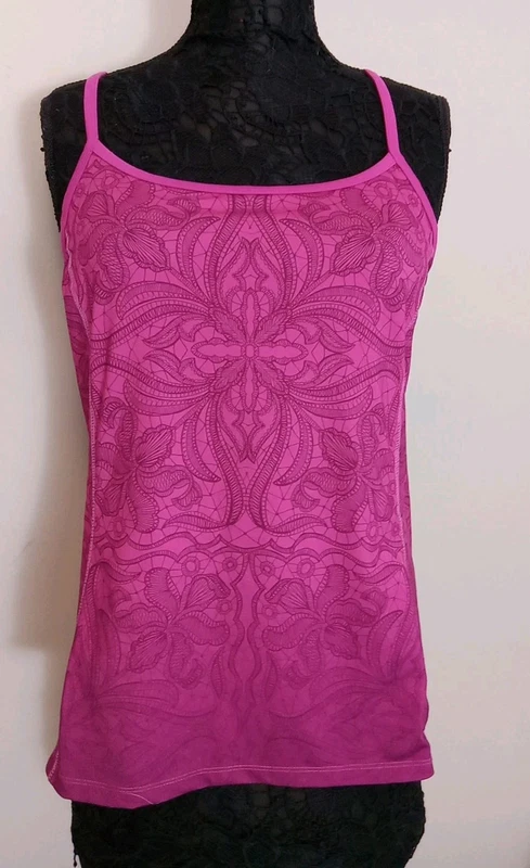 athleta floral pattern athletic back design tank-top