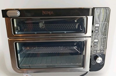 Ninja DCT451 Smart Double Oven FlexDoor Air Fry Countertop Oven W/Recipe Books