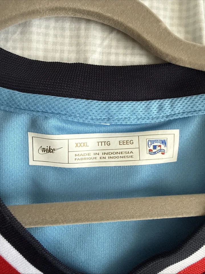 Camiseta para hombre Nike Ozzie Smith #1 St. Louis Cardinals azul Cooperstown talla 3XL Foto 4 de 4