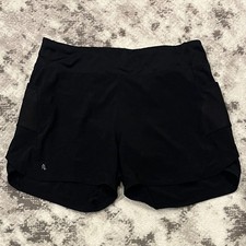 Athleta Girl Youth Record Breaker Running Shorts BLACK Sz XL 14 