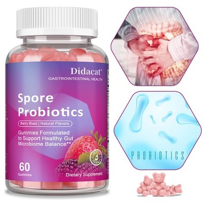 Spore Probiotic Gummies Support Immune System Health Improve Nutrient Absorption