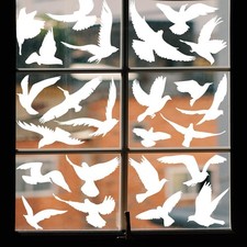 37Pcs anti Collision Window Stickers for Birds, Window Decals for Bird Strikes,S