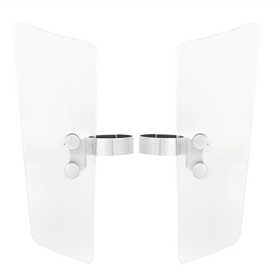 Deflector de horquilla de viento transparente para Honda VTX1300R Kawasaki Suzuki Yamaha XV950 V-Star Foto 3 de 4