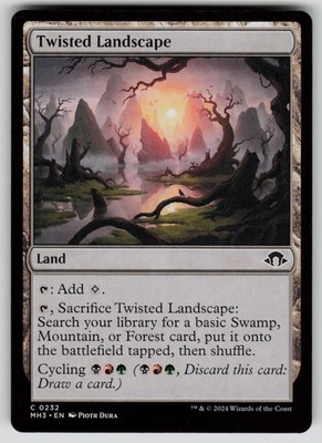 Twisted Landscape Common Modern Horizons 3 232 MTG Near Mint 2024