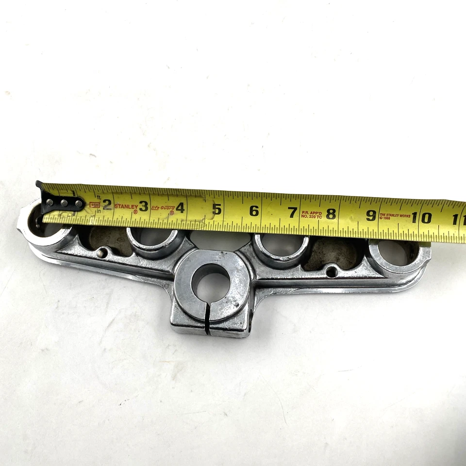 Abrazadera de árbol triple superior cromada 87-17 Softail Heritage Fatboy fabricante de equipos originales Harley 45456-86 Foto 3 de 4