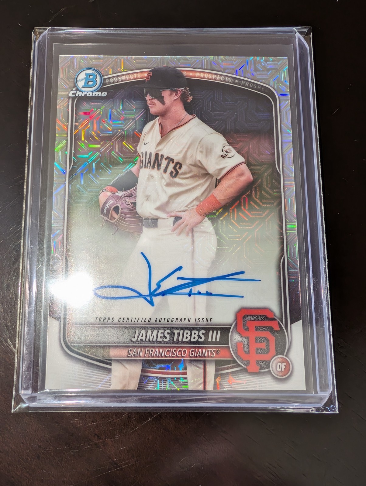2025 BOWMAN MEGA BOX JAMES TIBBS III PROSPECT AUTO #BMA-JT NEAR MINT
