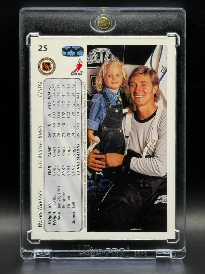 Wayne Gretzky (con Paulina) ICÓNICA TARJETA DE INVERSIÓN LOS ANGELES KINGS MVP HOF Foto 2 de 2
