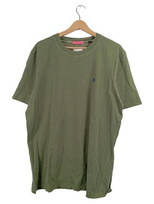 Scotch & Soda Herren T-Shirt Oliv Logo Baumwolle Gr. XL