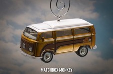 1970 Gold Brown Volkswagen T2 Bus Christmas Ornament VW Van Bulli Bay Window