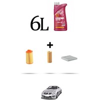 Hoffcar Wartungsset 3 Filter Und 6L ÖL FüR Mercedes Klasse SLK (R171) 200 135K