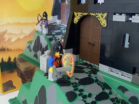 LEGO CASTLE 6082 Fire Breathing Fortress w/ Box Instructions Poster Complete