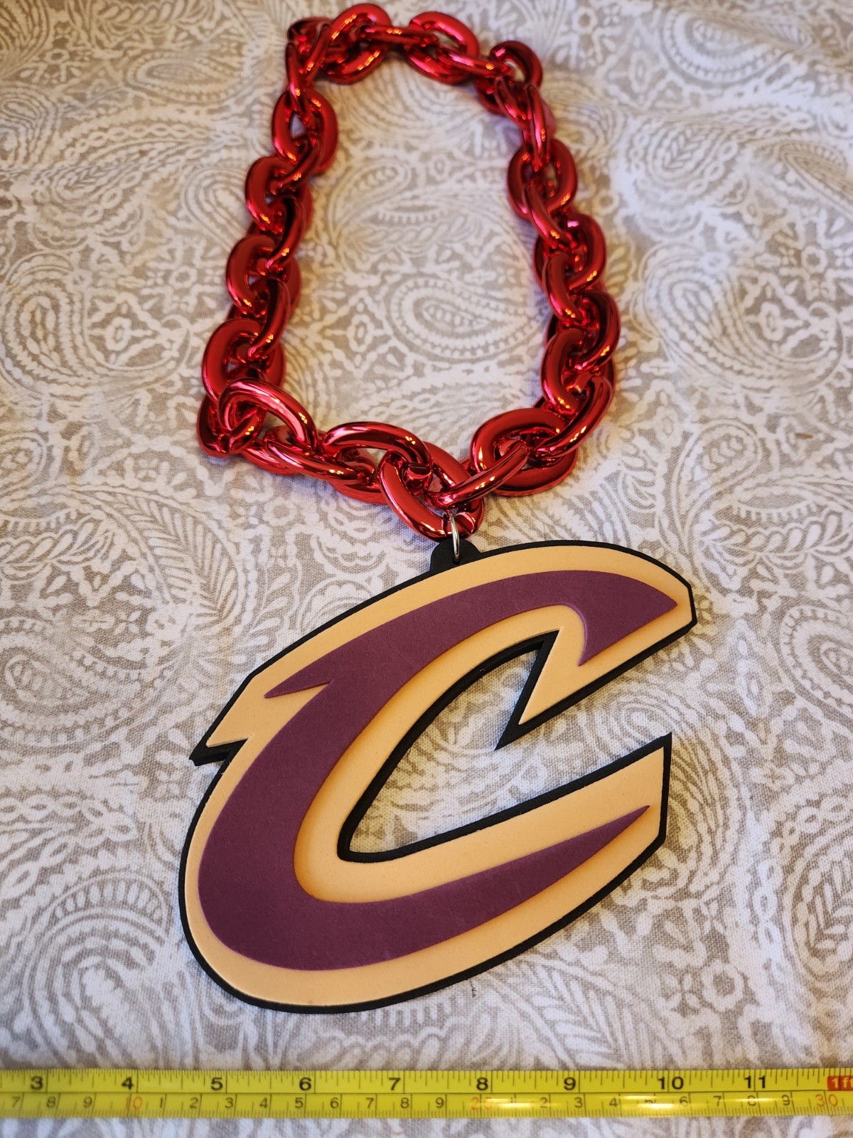 Nba Chain Cleveland Cavaliers Oversized NBA Basketball Chain Necklace Foam | eBay