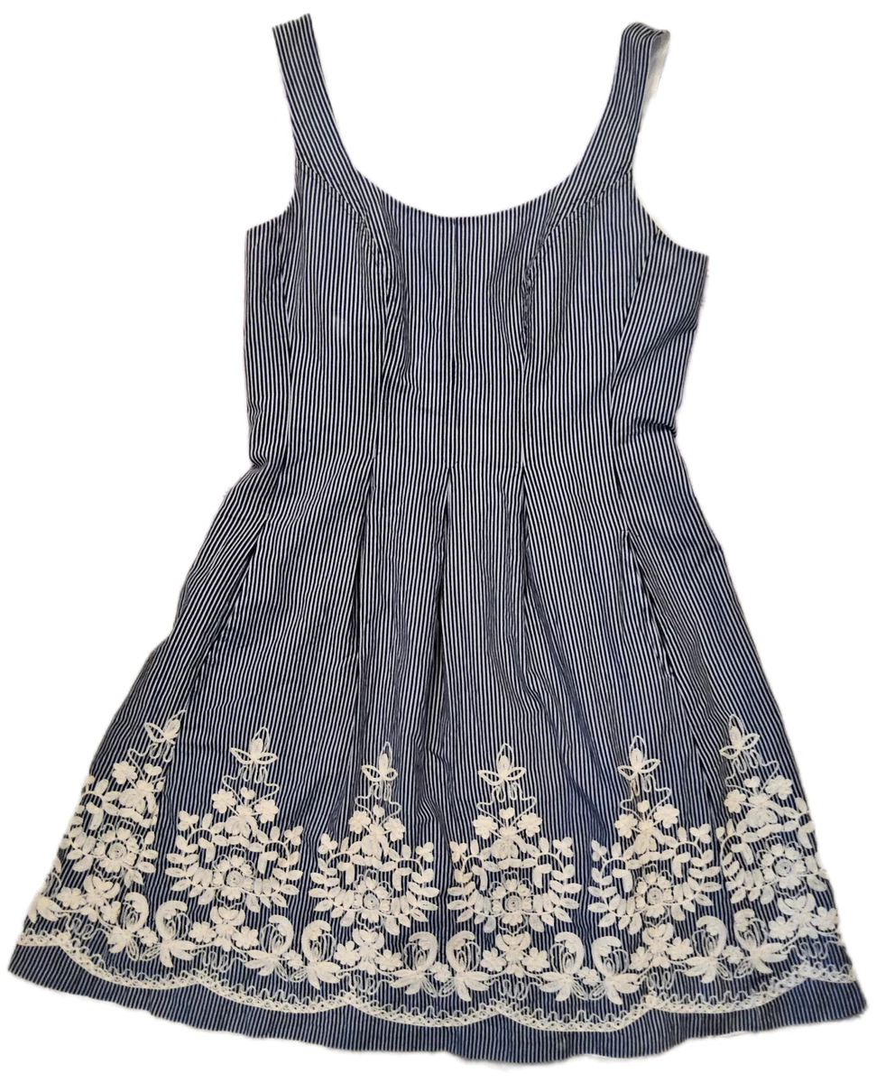 Robe Fresh Brewed Rayures Grises - Taille M Junior, 100% Coton, Neuve Avec étiquettes