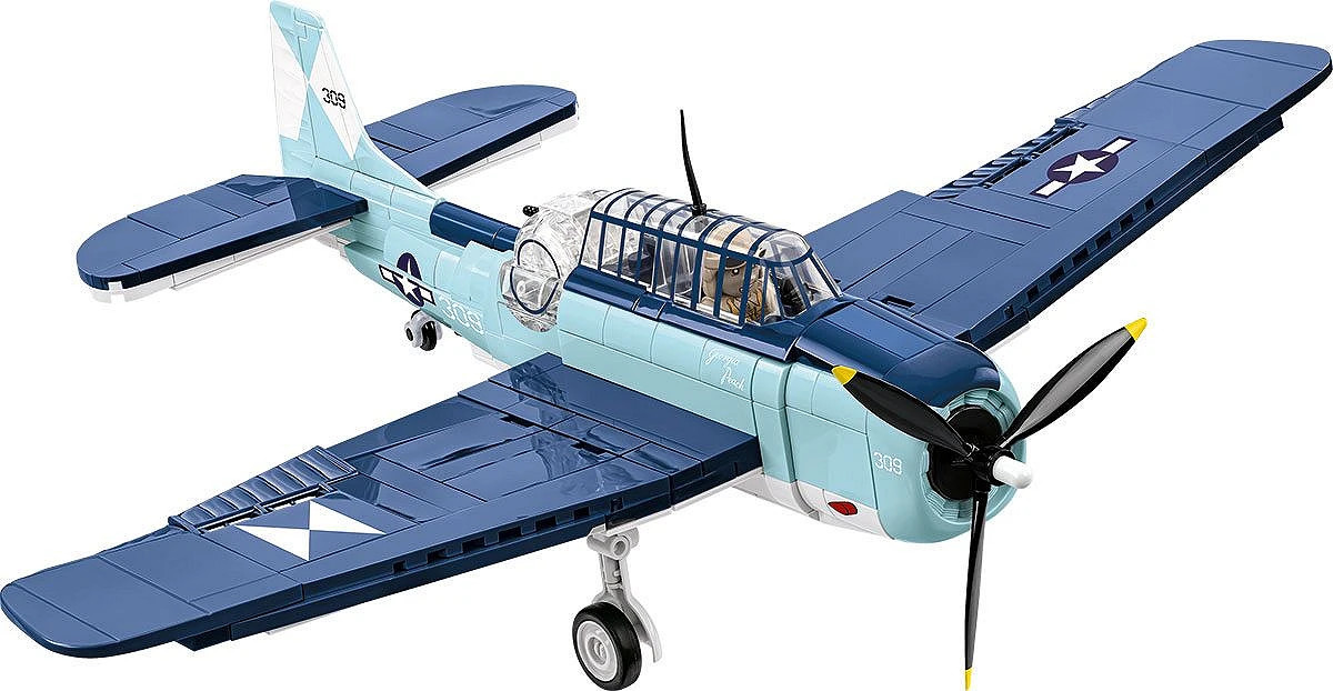 COBI-5752 American Grumman TBF Avenger Aeroplane Building Brick Model 392pcs